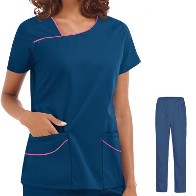 China Hospital Factory ODM Customer Size Sets Medical Short Sleeve Jogger Scrubs Wholesale Hospital Uniform for sale