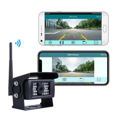 China Super Waterproof IP68 Night Vision Rear View Camera Phone APP WiFi Truck Wireless Backup Camera for sale