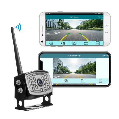 China Phone Backup Smart Shockproof And Heavy Duty Metal WiFi System Camera Wireless Parking Rear View Camera for sale