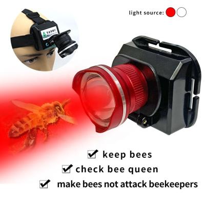 China Hunting Walking and Beekeeping Plant Beekeeping Tools Zoomable Headlight Led Red White Light New for Walking and Hunting Beekeeping Herramientas for sale