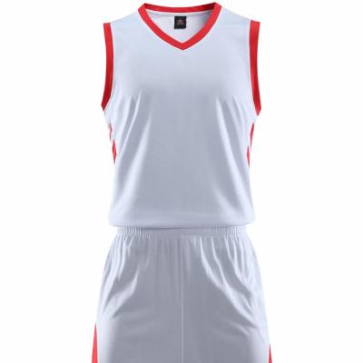 China Latest Design 100% Polyester Antibacterial Custom Short Sleeve Basketball Jersey for sale