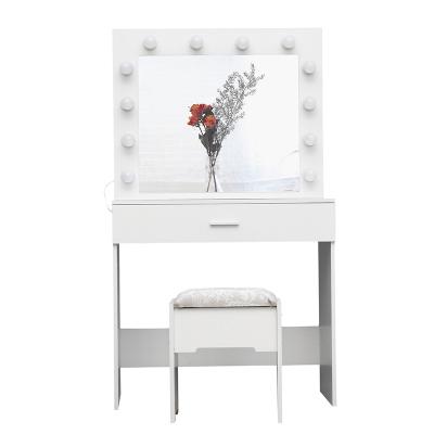 China Storage Wholesale LED Dresser White Wooden Dresser With Mirror for sale