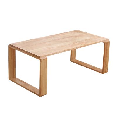 China Wholesale Custom Living Room Furniture Solid Wood Rubber Wooden Tea Table for sale