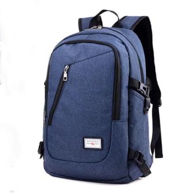 China With USB OEM ODM custom logo backpack wholesale school bags travel laptop backpack with USB for sale