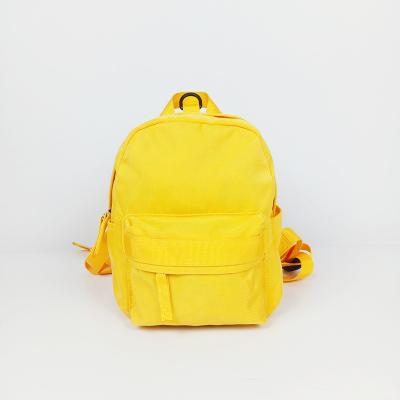 China Waterproof Mini Backpack Customize Cute Yellow Mini Backpack Baby Purse Mini Backpacks Bag Handbags For Women With Zipper for sale