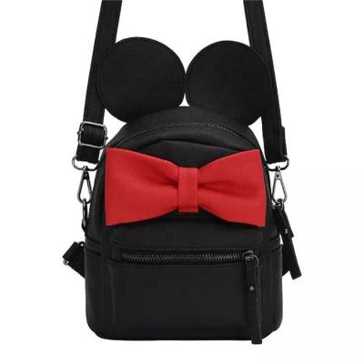 China High Quality Anti-theft Women Shape Cute Kids Backpack, Contrast Bow Tie Embellished Cross - Body Bag School Backpack For Girl for sale