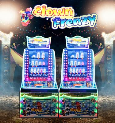 China Hardware and Meterial Crazy Game Machine Clown Hitting Game Machine Ball Throw Game Redemption Machine for sale