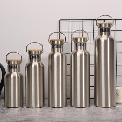 China Promotional Sustainable Life Vacuum Bottle Stainless Steel Water Bottle For Gift Bottle With Lid And Handle for sale