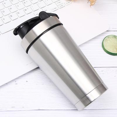 China 700ml Shaker Bottle Stainless Steel Viable Water Bottle For School/Sport/Office Protein Shaker Water Bottle for sale