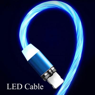 China Wholesale 3.5A 3ft LED Mobile Phone Fast USB Charging Cell Phone Cable Magnetic Charging Cable USB Charging Cable For Iphone 11 for sale