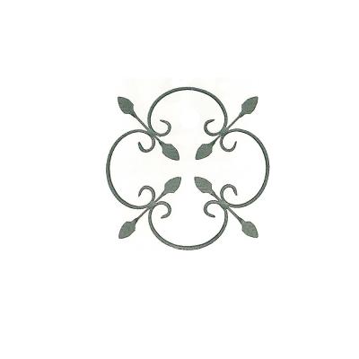 China Wrought iron ornament/Wrought iron flower panel/Wrought Iron Rosette/Decorative wrought ir for sale