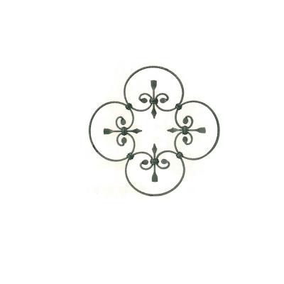 China Wrought Iron Rosette/Decorative wrought iron/Wrought iron ornament/Wrought iron flower pan for sale