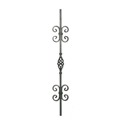 China Wrought Iron Picket / Wrought iron baluster / Wrought iron flower panel / Wrought iron orn for sale