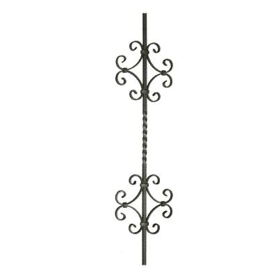 China Wrought iron flower panel / Wrought iron ornament / Wrought Iron Picket / Wrought iron bal for sale