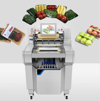 China Neweek hot sale automatic fruit vegetable food cling film packaging machine for sale