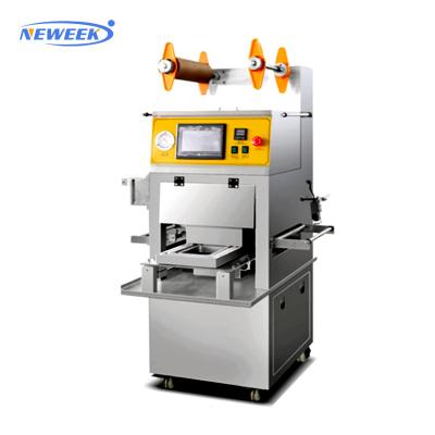 China NEWEEK Fully Portable High Quality Automatic Food Tray Sealer Boba Cup Sealer Plastic Cup Sealing Machine for sale