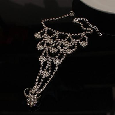 China Other Simple Fashion Horoscope Zodiac Anklet Chain Personality Zircon Bracelet Crystal Anklet Modern Ankle Chain for sale