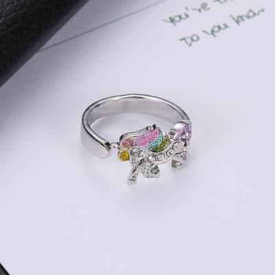 China New Stylish Casual/Sporty Adjustable Unicorn Ring Opening for sale