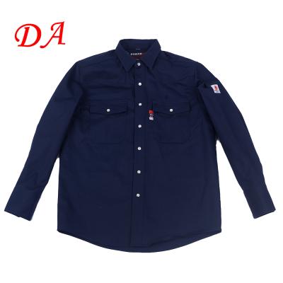 China 100 Cotton FR Long Work Shirt Anti-Static FR Clothing Shirts Sleeve Flame Retardant Shirt for sale