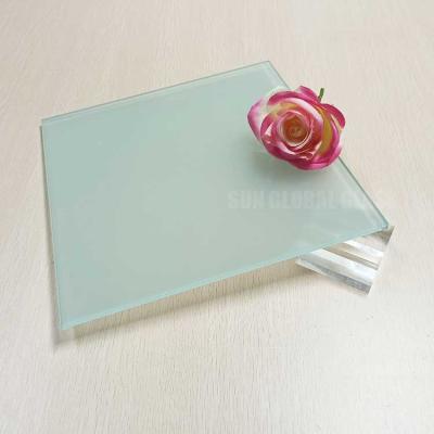 China Frosted Toughened Tempered Glass 3mm 4mm 5mm 8mm  9mm 10mm 12mm Decorative Toughened Glass Sheets For Architectural Decoration / Indoor Partition for sale