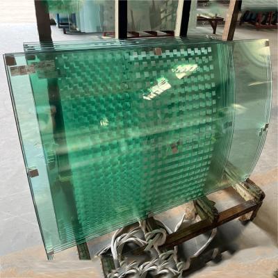 China Tempered Curved Glass Sheet Thickness Customized Hot Bending Glass Safety Curved Heat Resistant Glass For Stripe Decoration for sale