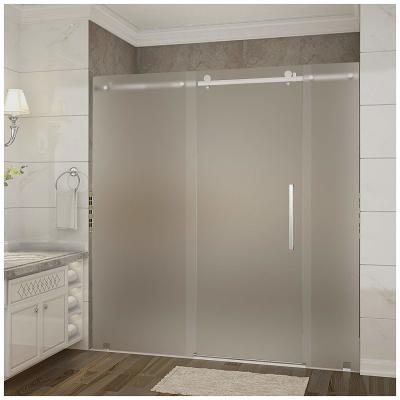 China Bathroom Privacy Glass Frosted Shower Doors 3mm 4mm 5mm 6mm 8mm Toughened Glass Door Safety Glass Shower Doors Custom Sliding Barn Doors for sale