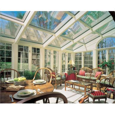 China Thermal Insulation Villa Greenhouse Ultraviolet Protection Conservatory Rooms Sunrooms Tempered Glass Garage Door Sunroom Terrace for sale