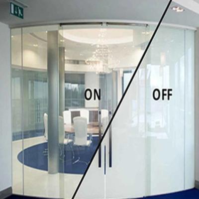 China Office Dimming PDLC Film Glass Indoor Curved Toughened Glass Sound Insulation Thermal insulation PDLC Switchable Glass Film for sale