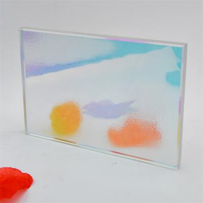 China Indoor Decorative Colored Glass Shape Customized Decorative Tinted Glass 8mm 10mm Colored Laminated Glass / Laminated Fabric Glass for sale