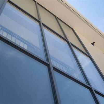 China 79% Solar Glass Curtain Wall System Architectural Curtain Wall Windows Residential Heat Dissipation Commercial Exterior Glass Walls for sale