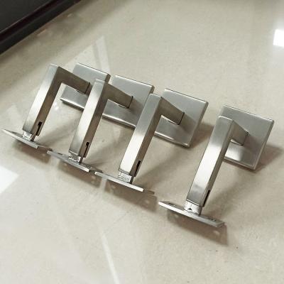 China Wall Mounted Stainless Steel Handrail Adjustable Handrail Brackets Heavy Duty Glass Balustrade Posts Stainless Steel Balcony Posts for sale