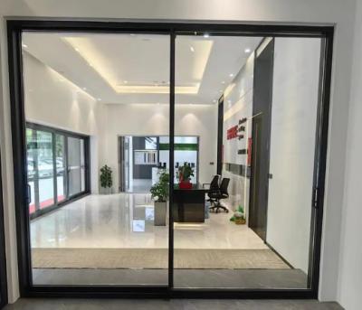 China Patio Practical Aluminum Outside Soundproof Waterproof Tempered Glass Sliding Door for sale