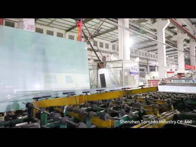 Tempered laminated glass manufacture