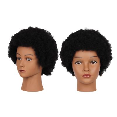 China Cosmetology Mannequin Heads 100% African Hot Selling Cosmetology Dummy Doll Mannequin Hair Training Head For Hairdresser for sale