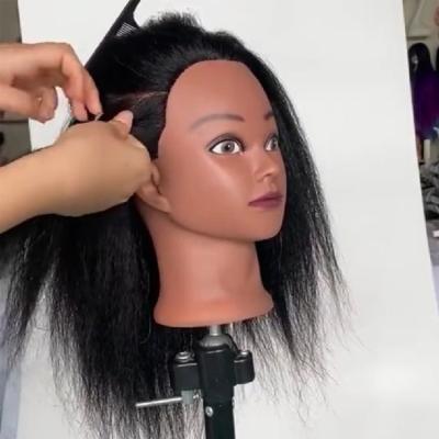 China Hairdresser Training Doll Head Of Mannequin Heads Factory Customization Black Eyelash Extension Hairpiece Medical Male Wig Injection Cosmetology Mannequin Heads for sale