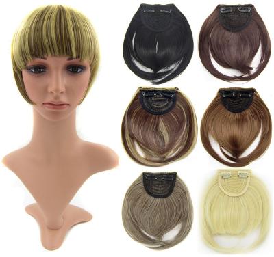 China High Temperature Fiber Blow Synthetic Hair Piece Natural Hair Topper With Bangs for sale