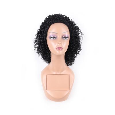 China Short Curly Hair 100% Pre Plucked Lace Front Wig for sale