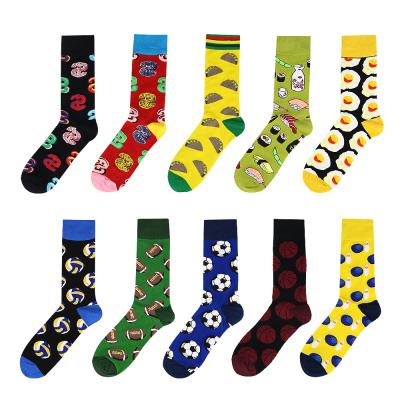 China VCANFASHION Designer High Quality Cheap QUICK DRY Stylish Custom Socks Colorful Funny Happy Printed Socks Men for sale