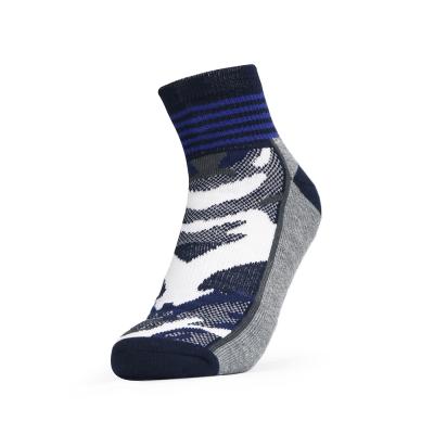 China VCANFASHION custom logo cotton men QUICK DRY viable male geometric pattern high ankle socks cheap for sale