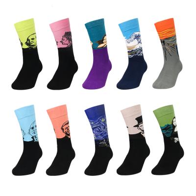 China VCANFASHION Cotton QUICK DRY Men Newly Fashion Unisex Colorful Socks Happy Socks Colorful Unisex Funny Socks for sale