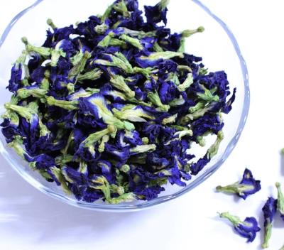 China Loose Tea Natural Dye Dried Flower Herbal Tea Die Dou Hua Private Labeling Organic Blue Butterfly Pea Flower Tea for sale