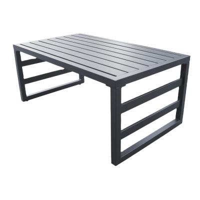 China Modern Rectangle Aluminum Outdoor Coffee Table for sale