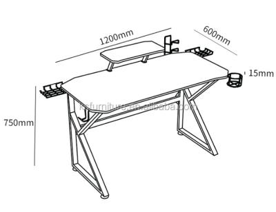 China (Size)Adjustable Modern Design Customize Simple Furniture Cheapest SOHO Computer Desk for sale