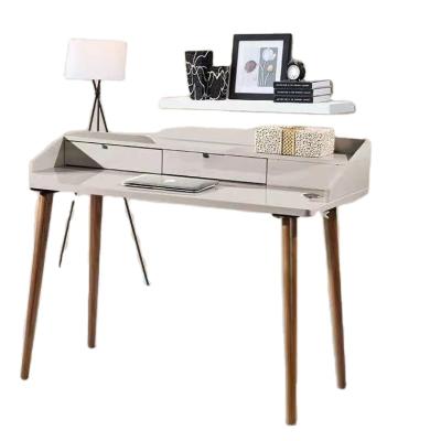 China LAPTOP DESK Office Stand Custom Computer Furniture Organizer Multi High Gloss White High Gloss White Office Desk for sale