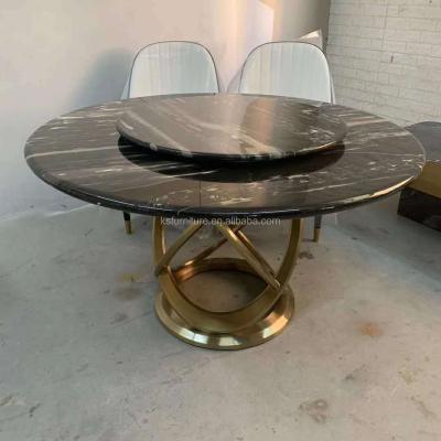 China Modern Custom Made Hospitality Stainless Steel Furniture Dining Table for sale