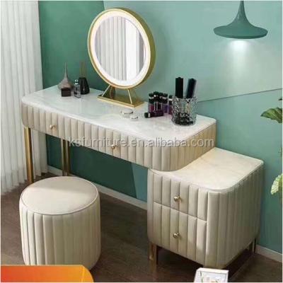 China (Height)Adjustable Leather Dresser Dresser Stainless Steel Custom Furniture for sale