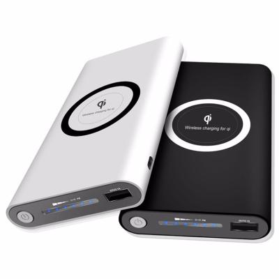 China Fast Charging Support 10000mAh Portable Wireless Phone Charging Power Bank for sale