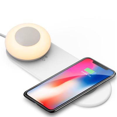 China Wireless Charging 2020 New OEM Fast Charging 3 In 1 Night Light Wireless Charger for sale