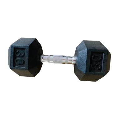 China High Quality Odorless Anti Aging Hexagonal Black PVC Gym Home Training Cheap Price Dumbbells for sale