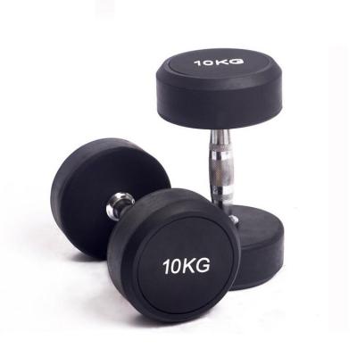 China Wholesale Custom GOOD ELASTICITY Good Elasticity Heavy Weight Fixed Around Head Rubber Dumbbell for sale